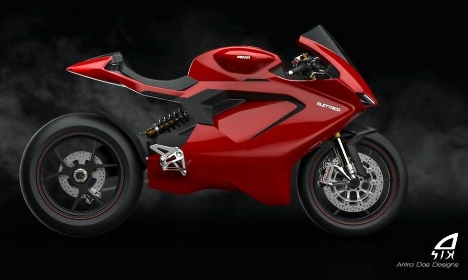 Moto - News: Una Ducati Panigale elettrica? C'è chi l'ha immaginata