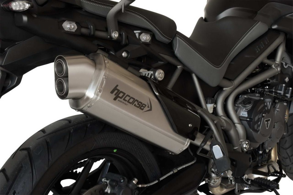 Moto - News: HP Corse 4-Track: sound e prestazioni per la Triumph Tiger 800