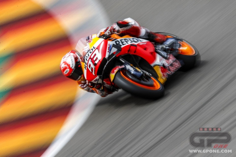 MotoGP: Sachsenring, WUP: Marc Marquez più forte anche del meteo