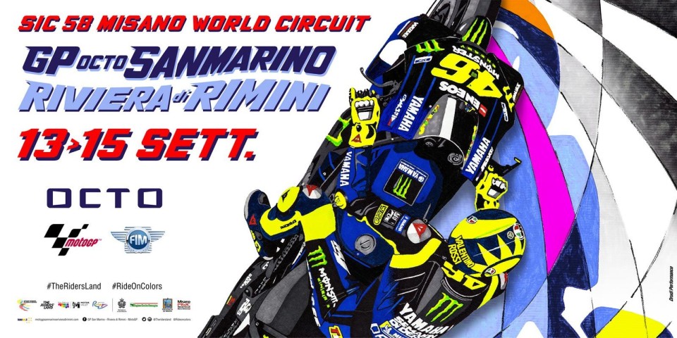 MotoGP: Il GP di Misano dedica il suo poster a Valentino Rossi