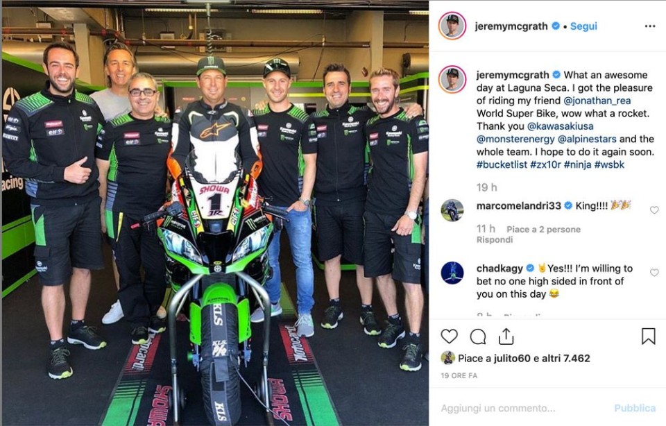 SBK: McGrath gives in to the asphalt and tries Rea's Kawasaki