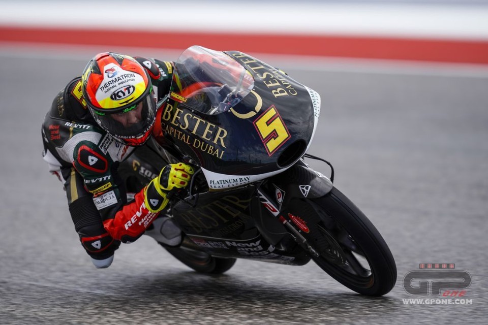 Moto3: FP3: Masia è il più veloce sul bagnato davanti a Fenati