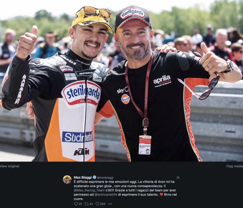 Moto3: Max Biaggi felice per Canet: ho Brno nel cuore