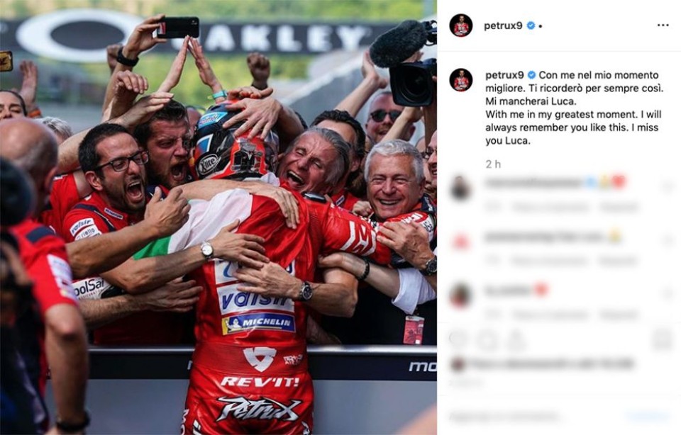 MotoGP: L'addio di Petrucci e Melandri a Luca Semprini, per entrambi un amico