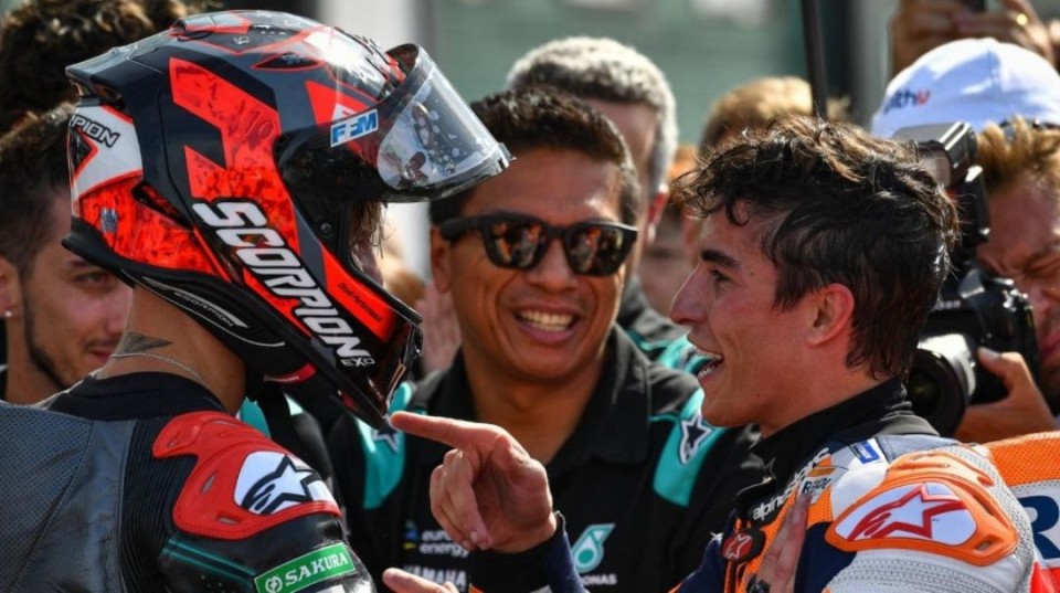 MotoGP: Quartararo: "Finally a duel with Marquez. His engine is an airplane."