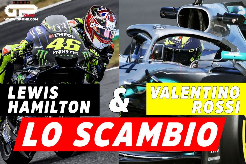 MotoGP: Valentino Rossi e Lewis Hamilton: lo scambio a Valencia il 9 Dicembre