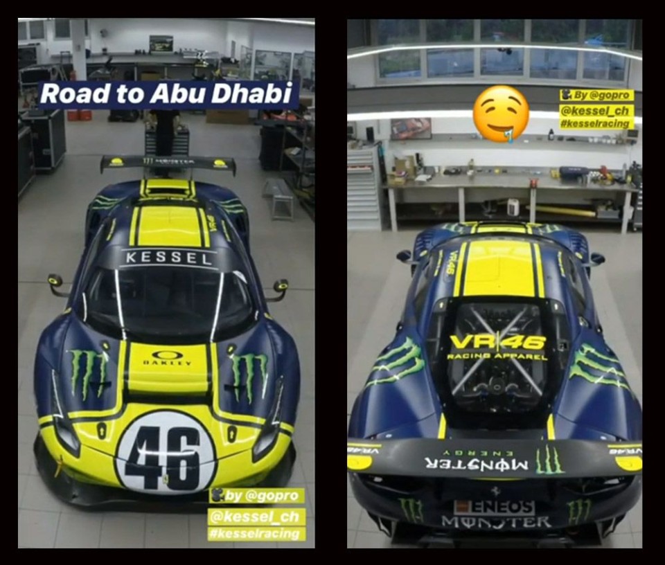 News: Introducing Valentino Rossi's Ferrari for the Abu Dhabi 12 Hours