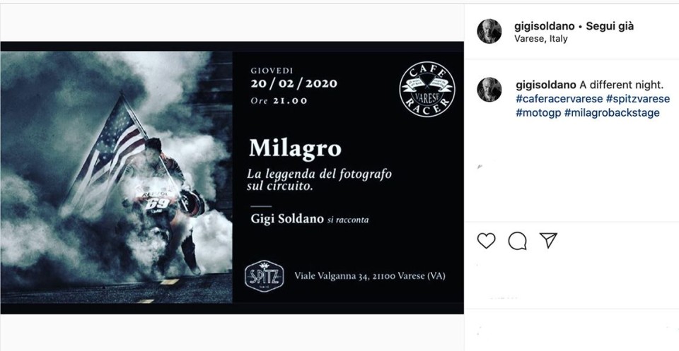 MotoGP: Una notte con Gigi Soldano, re dei fotografi della MotoGP MotoGP: Una notte con Gigi Soldano, re dei fotografi della MotoGP