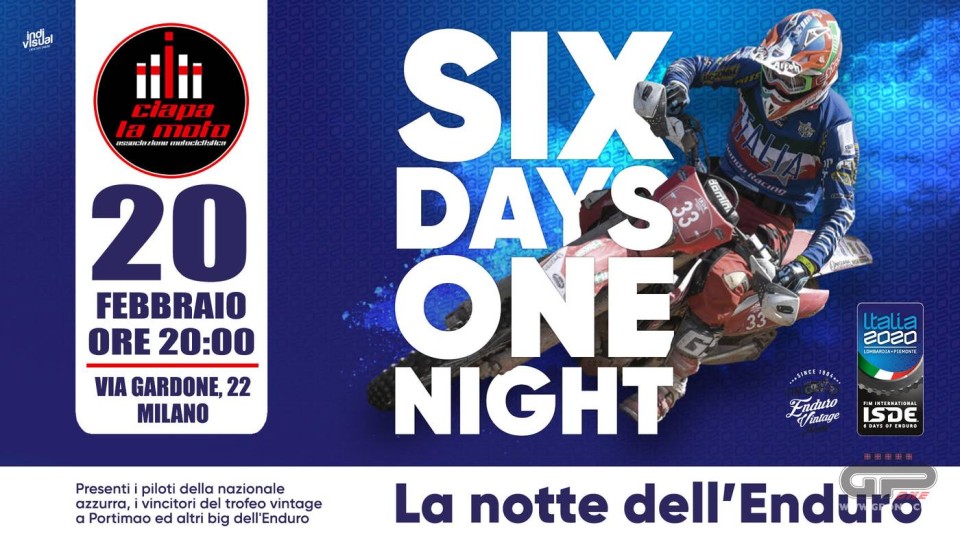 News: Six Days Italia 2020: edizione 95 per l'evento principe dell'enduro   