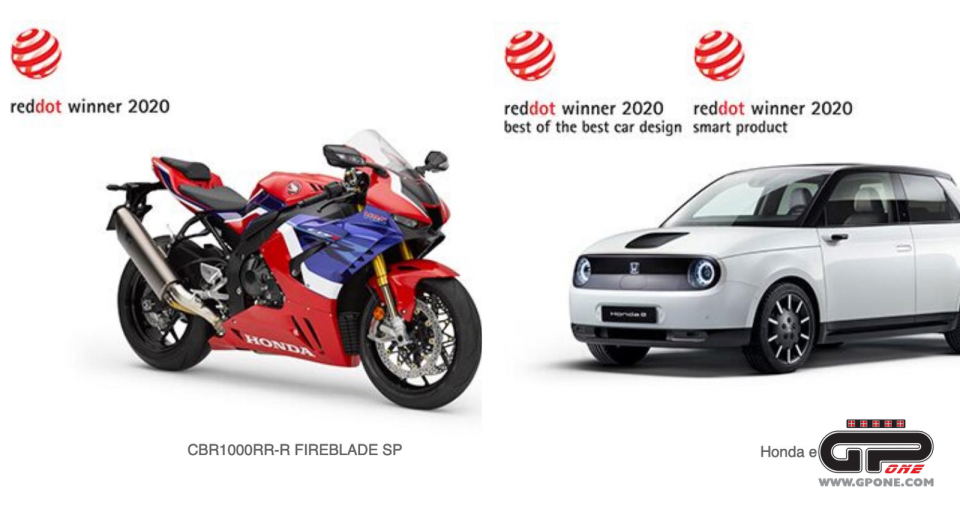 Moto - News: Honda e & CBR 1000RR-R vincono Red Dot: Il meglio del meglio del 2020