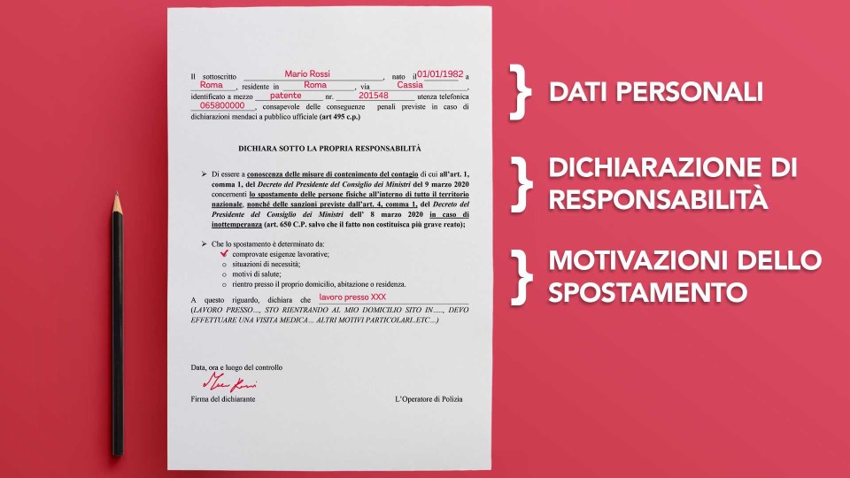 Moto - News: Autocertificazione: come e perché si compila il modulo