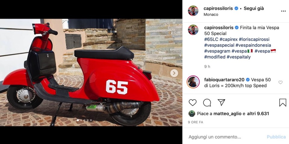 MotoGP: Una Vespa da MotoGP per Loris Capirossi