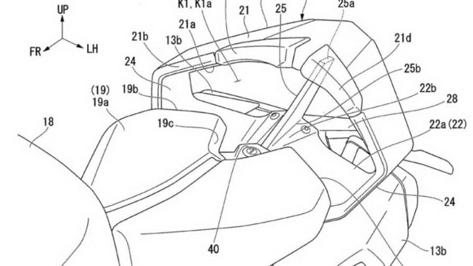 Moto - News: Honda brevetta un codone con aerodinamica “spinta” 