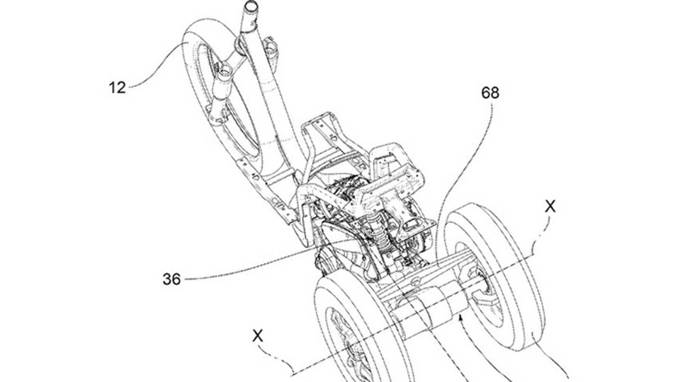 Moto - Gallery: Piaggio: i brevetti del triruota inverso