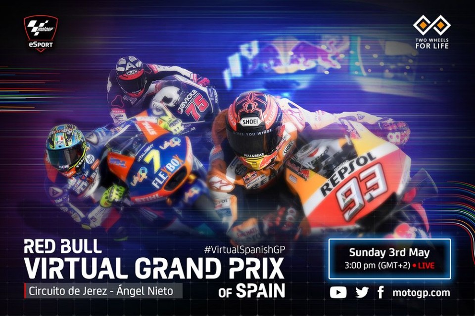 MotoGP: Domenica il Virtual GP di Jerez: si corre anche contro il coronavirus