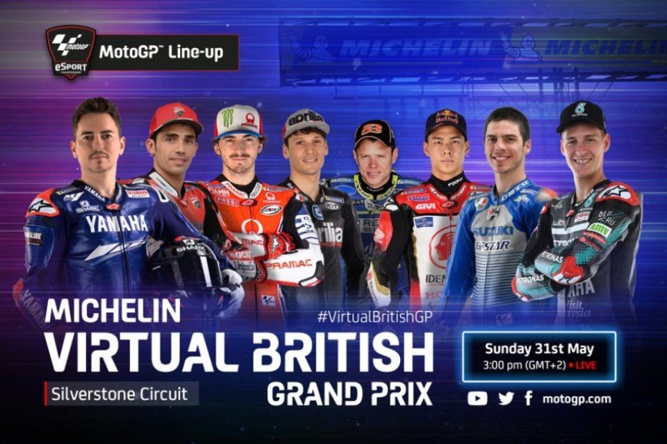 MotoGP: La Virtual Race di Silverstone in tv su Sky e live su GPOne