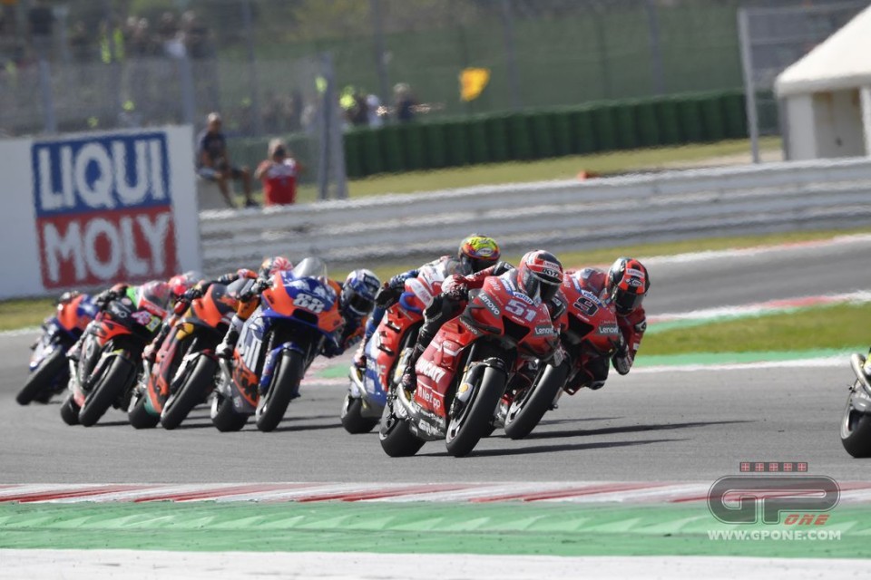 MotoGP: Misano: alla prima della MotoGP Aprilia, Ducati, KTM, Suzuki sul palco
