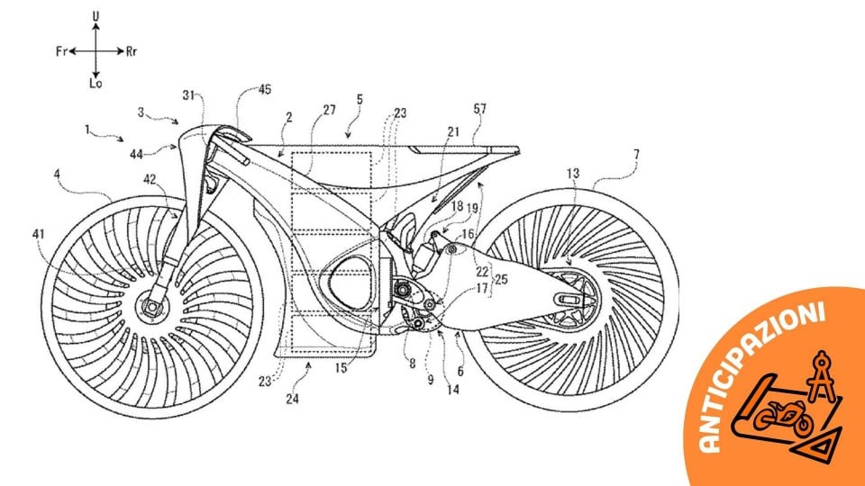Moto - News: Suzuki brevetta la moto elettrica modulare