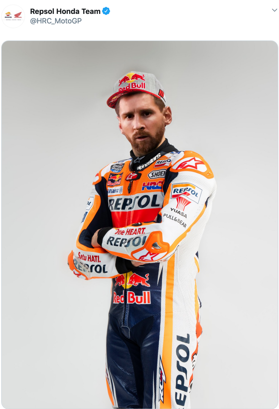 MotoGP: Lionel Messi al posto di Marc Marquez: la Honda ci scherza su