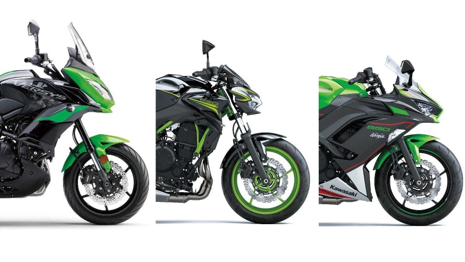 Moto - News: Kawasaki Ninja 650, Versys 650 e Z650 2021: motore Euro 5 e nuovi colori