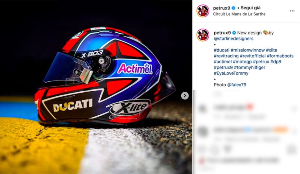 MotoGP: Nuovo casco per Danilo Petrucci a Le Mans: voglia di cambiare