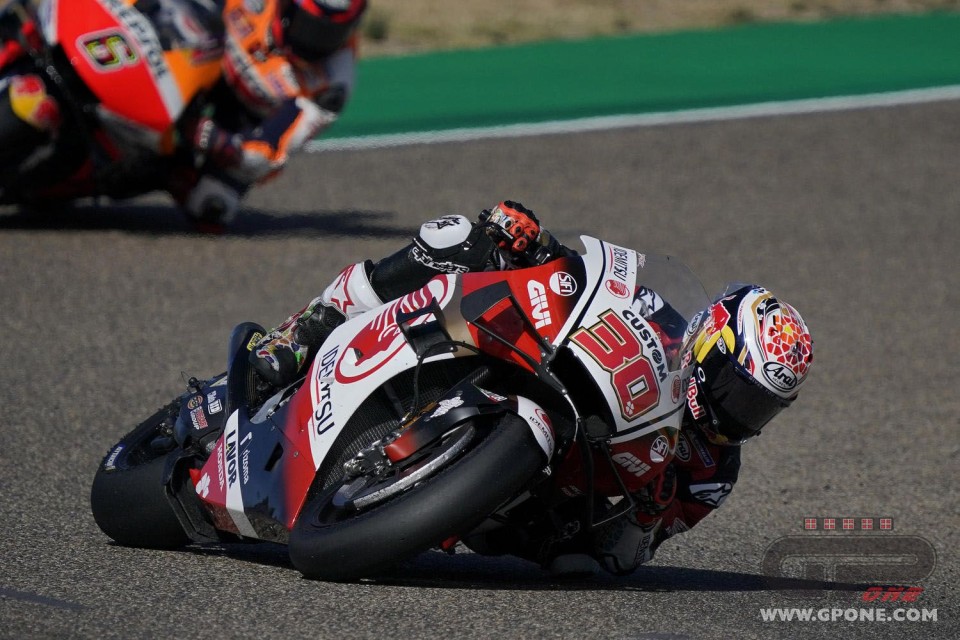 MotoGP: Nakagami si prende la pole ad Aragon, 2° Morbidelli. Dovizioso scatterà 17°