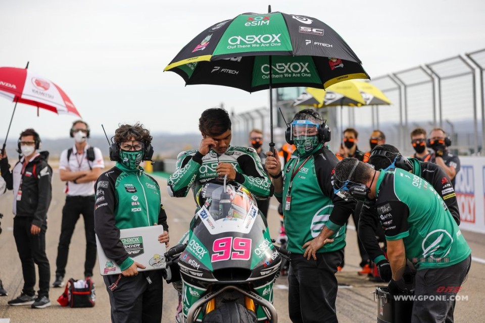 Moto2: Kasma Daniel and his team in isolation waiting for swabs