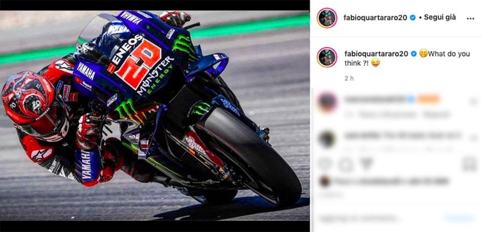 MotoGP: Via il 46:  ecco Fabio Quartararo sulla Yamaha M1 di Valentino Rossi