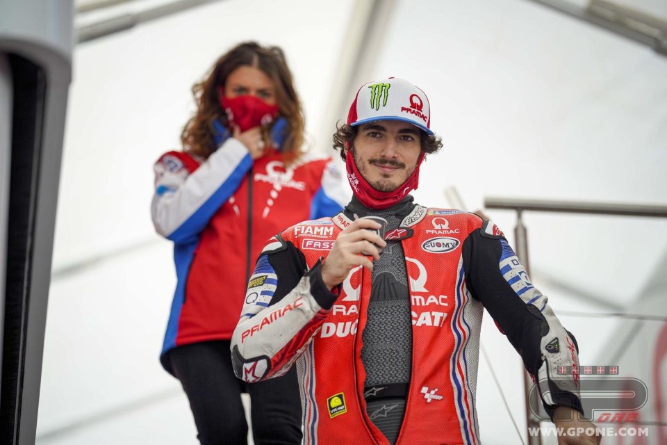 MotoGP: Bagnaia: "In Moto2 Luca Marini must go out on the track to win"