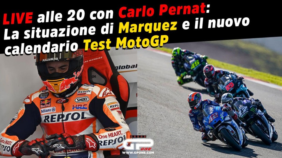 MotoGP: LIVE - Carlo Pernat alle 20:00 - La situazione di Marquez e i test MotoGP