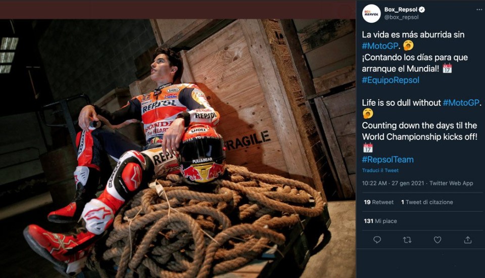 MotoGP: Marc Marquez si rimette la tuta: la vita è così noiosa senza MotoGP