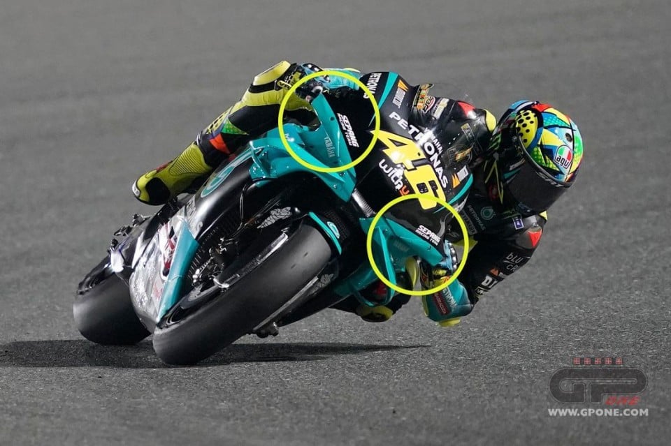 MotoGP: Rossi tests new, larger front fairing: “Improves speed”