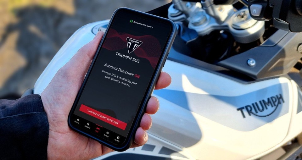 Moto - News: Triumph SOS: la app salvavita per i motociclisti