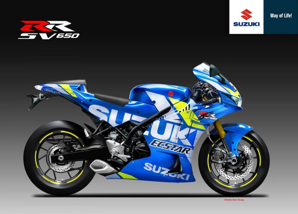 Moto - News: Suzuki SV 650 RR: pazza idea per sfidare Aprilia RS 660 e Yamaha R7