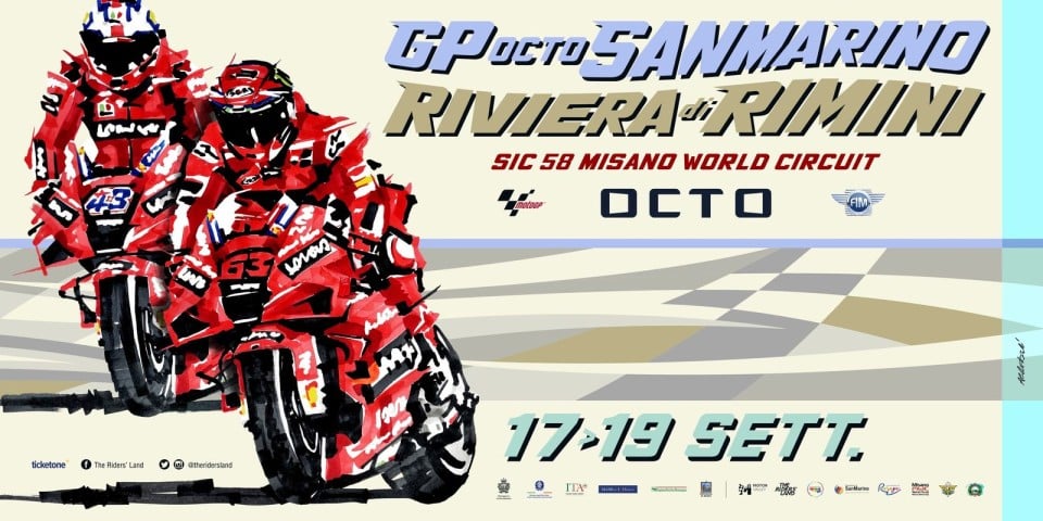 MotoGP: Misano wants to open its gates to 23,000 spectators: here is the poster