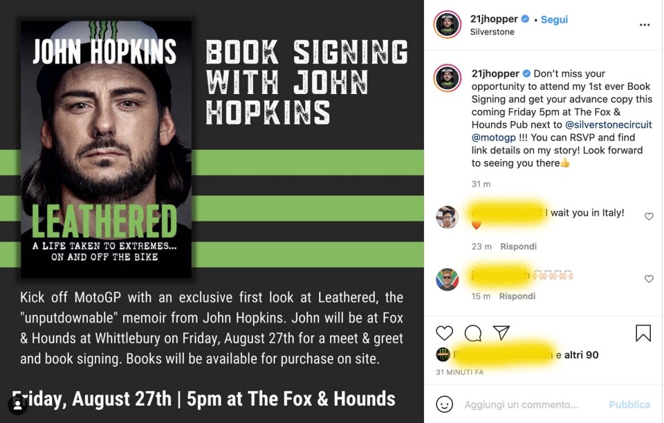 MotoGP: Leathered: Book signing with John Hopkins at Silverstone