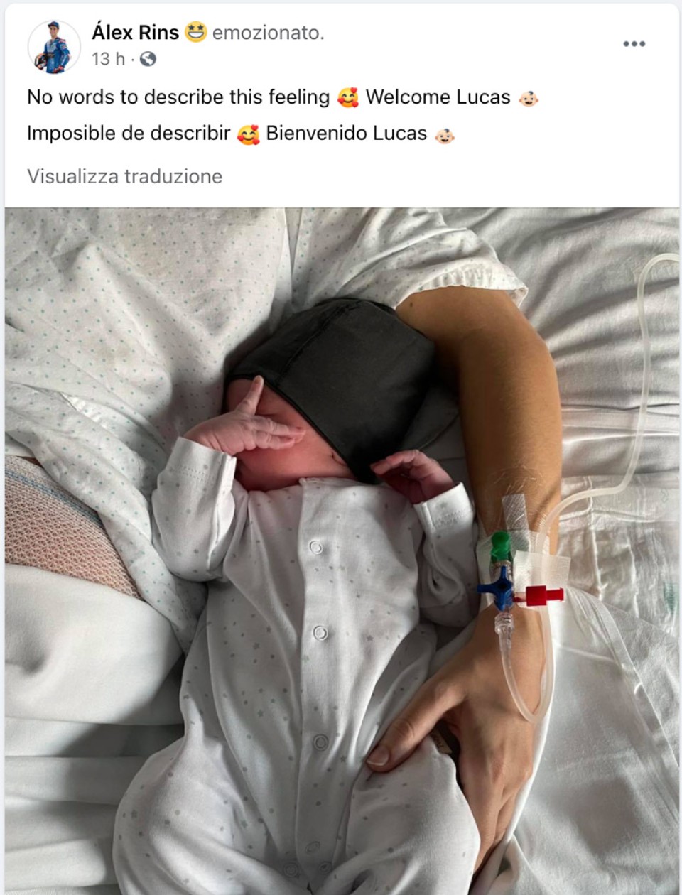 MotoGP: Alex Rins has become a father: Lucas is born