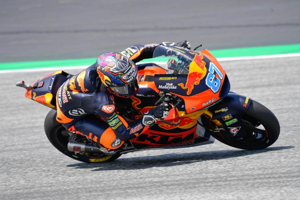 Moto2: Gardner piega Augusto Fernandez nella FP2 di Aragon, 4° Di Giannantonio