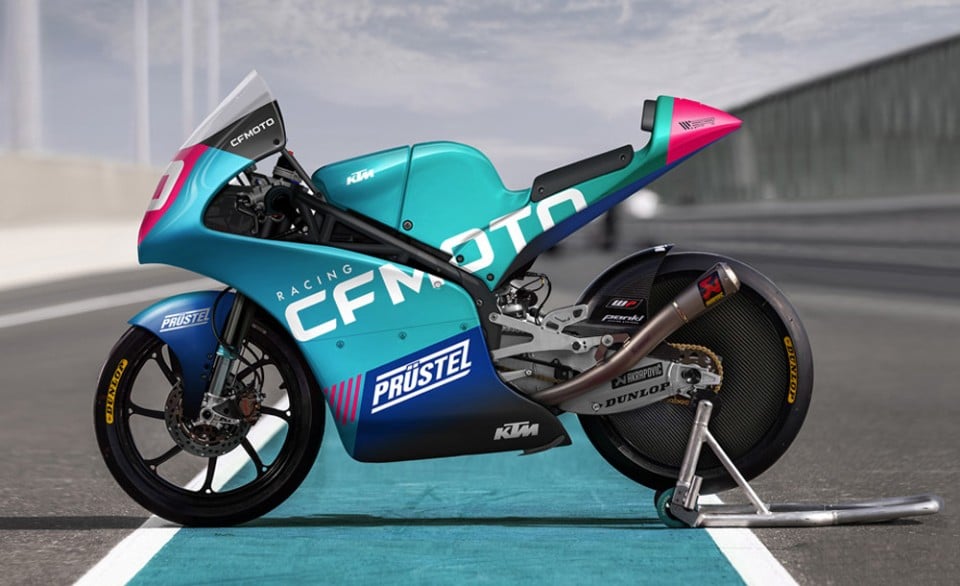 Moto3: CFMOTO presents its Moto3, Artigas and Tatay will be the riders