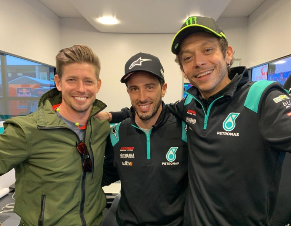 MotoGP: FOTO - Quei bravi ragazzi: Rossi, Stoner e Dovizioso di nuovo insieme