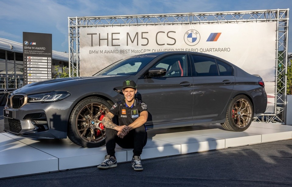 MotoGP: Re del sabato: BMW premia Fabio Quartararo con la M5!