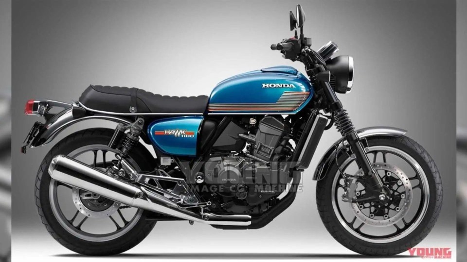 Moto - News: Honda CB1100 Hawk: la classic col motore Africa Twin