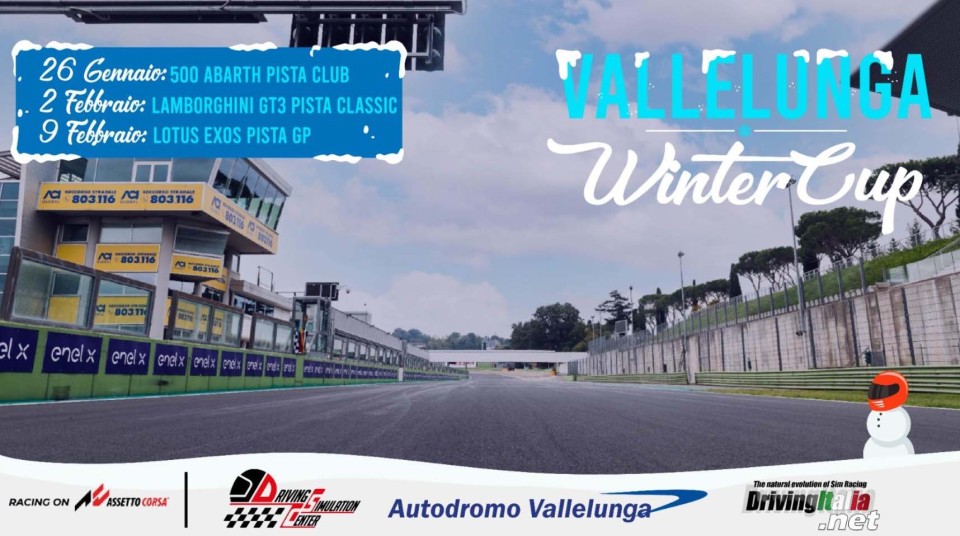 Playtime - Games: Vallelunga, Winter Cup con Assetto Corsa con il Driving Simulation Center 