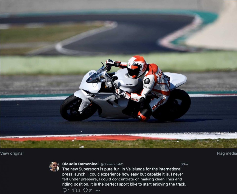 Moto - News: Claudio Domenicali: "the new Supersport is pure fun"