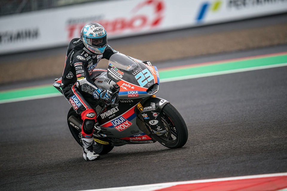 Moto2: FP2: Schrotter più forte della pioggia a Portimao, 7° Arbolino