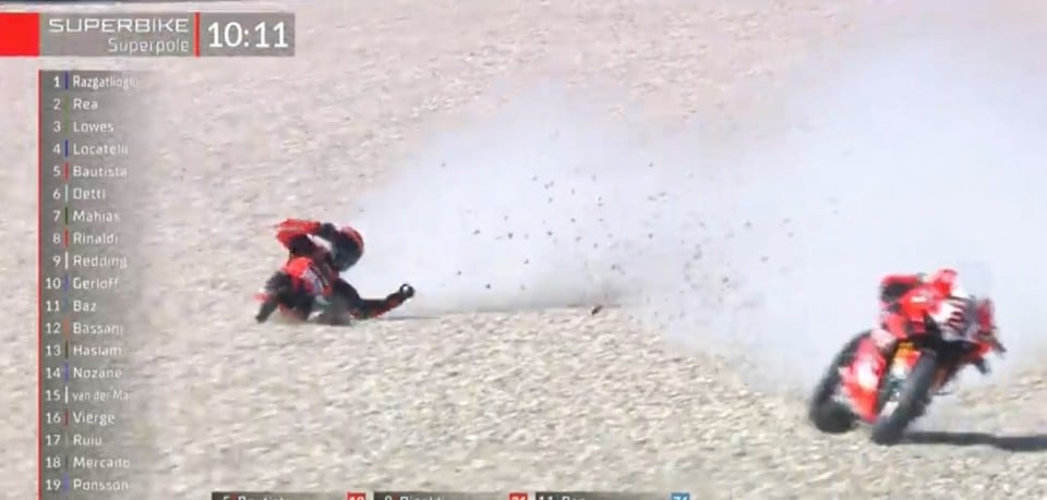 SBK: Paura ad Assen: Rinaldi lancia la Ducati a oltre 200 km/h