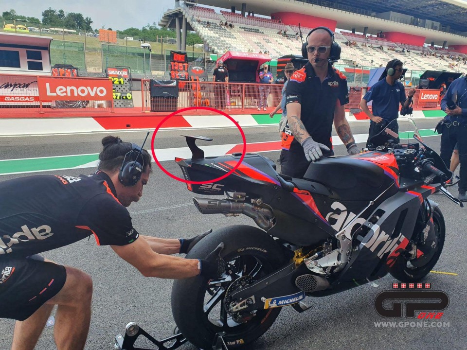 MotoGP: Aprilia fa debuttare al Mugello un alettone posteriore sulla RS-GP