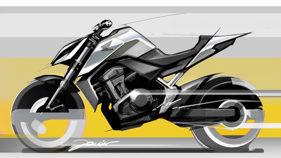 Moto - News: Honda Hornet Concept: svelate le bozze delle futura naked giapponese