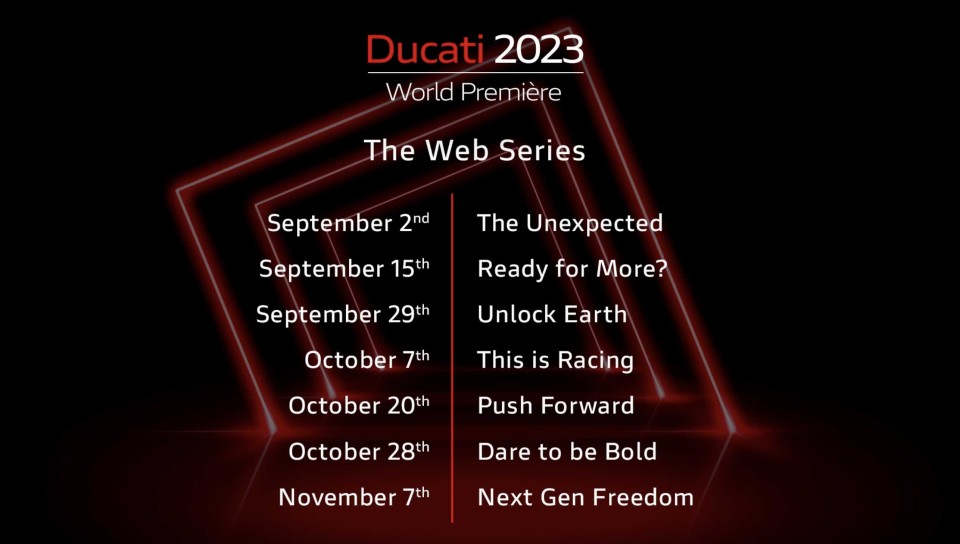 Moto - News: Sette puntate dedicate alle novità Ducati 2023, sul sito, Youtube e social