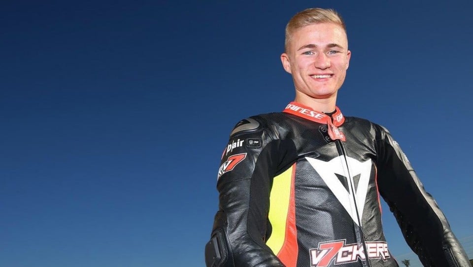 SBK: Ryan Vickers at Most on the Team Pedercini Kawasaki in place of Haslam